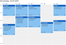 Spielplan Donnerstag