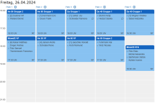Spielplan Freitag
