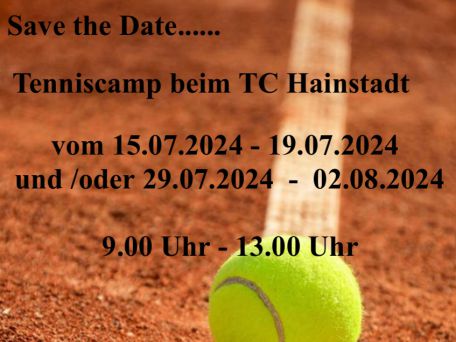 Tenniscamps im Sommer 2024